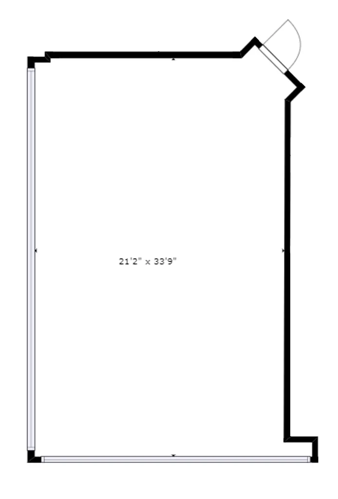 Floor plan of Private Office Room 221 at Kinected Coworking
